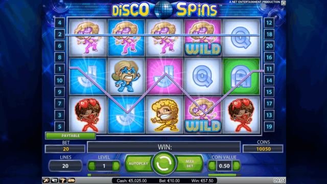 Игровой интерфейс Disco Spins 3