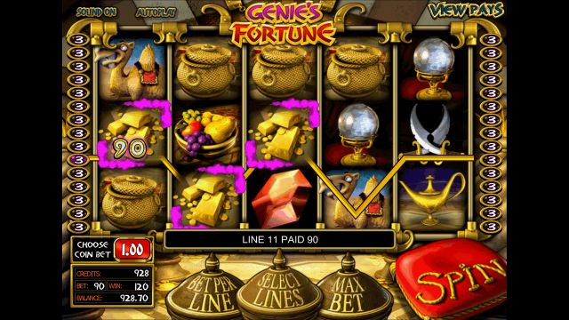 Бонусная игра Genie's Fortune 9