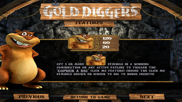 Бонусная игра Gold Diggers 5