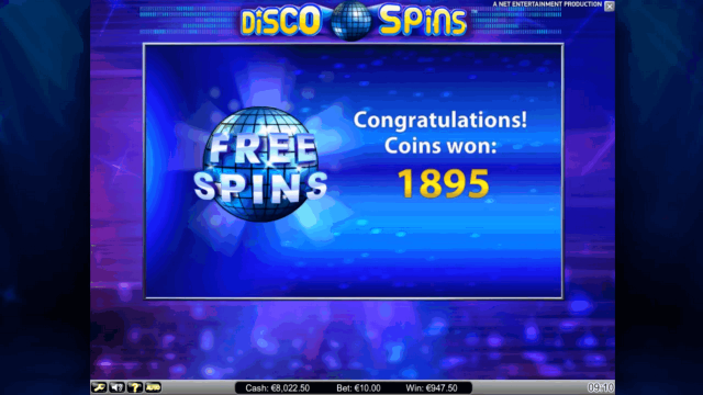 Бонусная игра Disco Spins 8