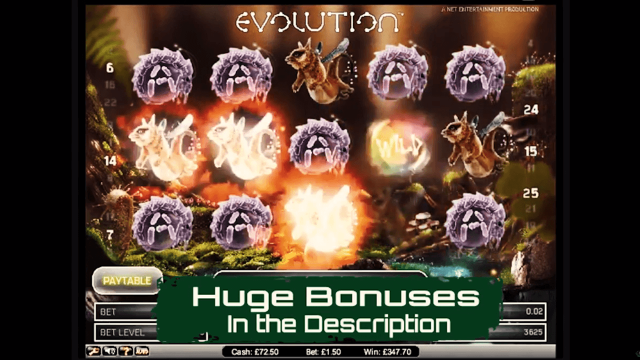 Бонусная игра Evolution 9
