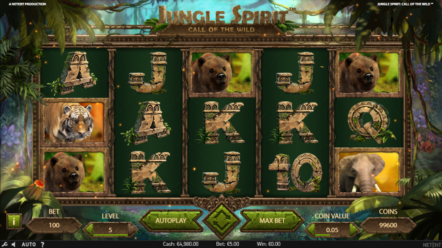 Характеристики слота Jungle Spirit: Call Of The Wild 2