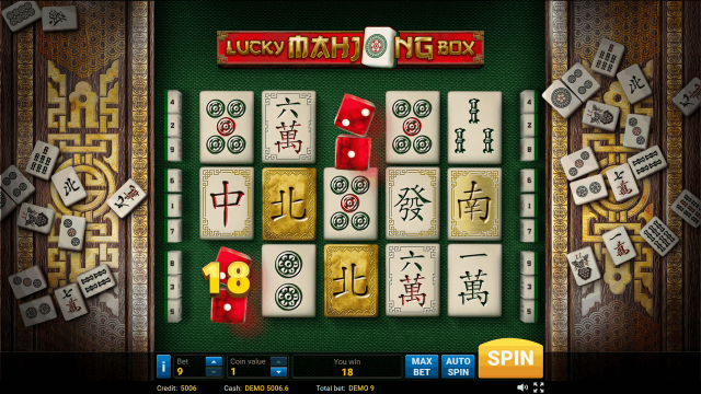 Игровой интерфейс Lucky Mahjong Box 8